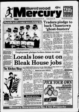 cover page of Burntwood Mercury published on July 6, 1995