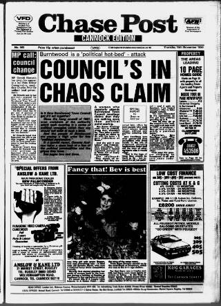 cover page of Cannock Chase Post published on November 15, 1990