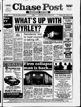 cover page of Cannock Chase Post published on February 28, 1991