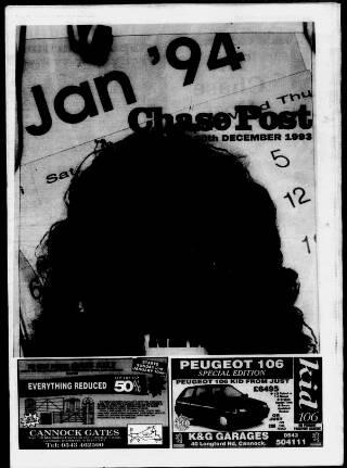 cover page of Cannock Chase Post published on December 30, 1993