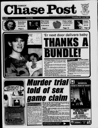cover page of Cannock Chase Post published on July 6, 1995