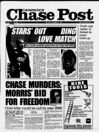 cover page of Cannock Chase Post published on September 18, 1997