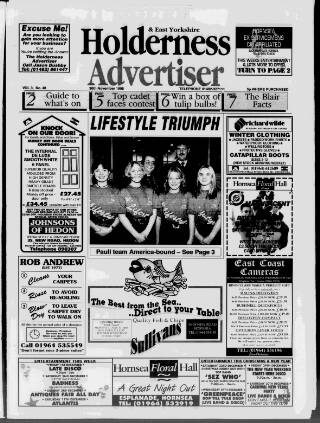 cover page of Holderness Advertiser published on November 30, 1995