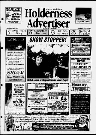 cover page of Holderness Advertiser published on September 18, 1997