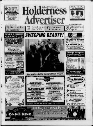 cover page of Holderness Advertiser published on November 25, 1999