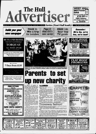 cover page of East Hull Advertiser published on February 28, 1996