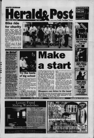 cover page of South Durham Herald & Post published on July 9, 1999