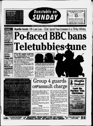 cover page of Dunstable on Sunday published on November 30, 1997