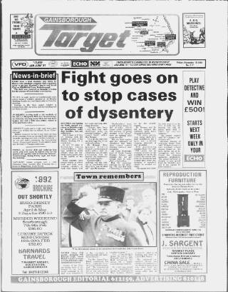 cover page of Gainsborough Target published on November 15, 1991