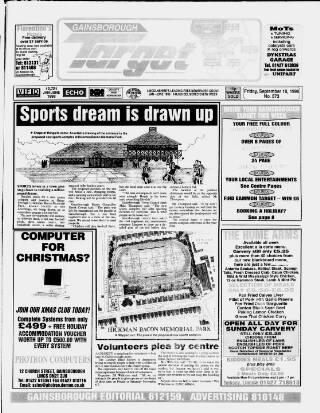 cover page of Gainsborough Target published on September 18, 1998