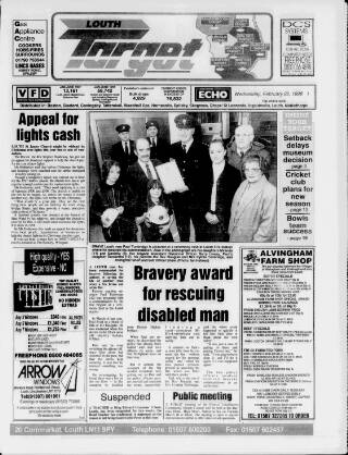 cover page of Louth Target published on February 25, 1998