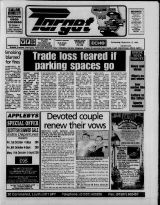 cover page of Louth Target published on September 15, 1999