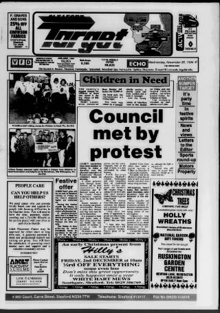 cover page of Sleaford Target published on November 30, 1994