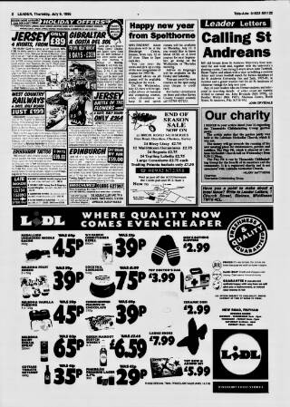 cover page of Staines Leader published on July 6, 1995