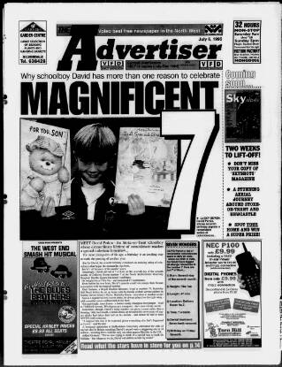 cover page of Potteries Advertiser published on July 6, 1995