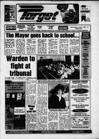 cover page of Horncastle Target published on July 6, 1994