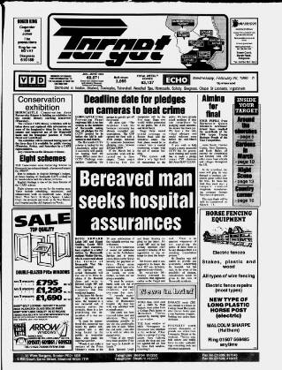 cover page of Horncastle Target published on February 28, 1996