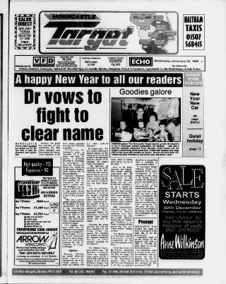 cover page of Horncastle Target published on December 30, 1998