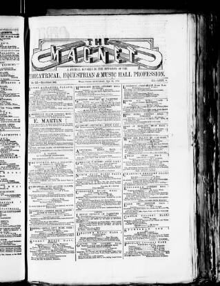 cover page of Magnet (Leeds) published on November 30, 1878