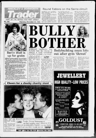 cover page of Hinckley Herald & Journal published on November 30, 1989