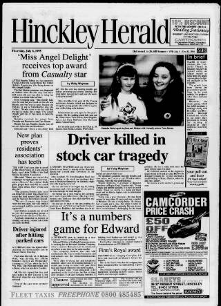 cover page of Hinckley Herald & Journal published on July 6, 1995