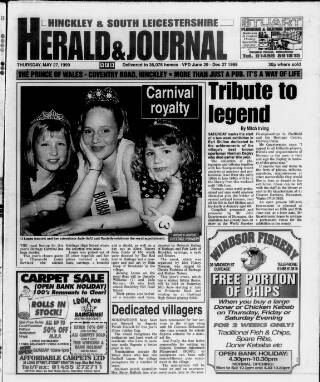 cover page of Hinckley Herald & Journal published on May 27, 1999