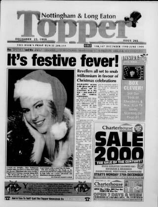cover page of Nottingham & Long Eaton Topper published on December 22, 1999