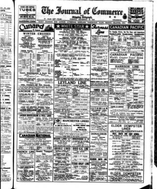 cover page of Liverpool Journal of Commerce published on December 30, 1930