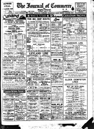 cover page of Liverpool Journal of Commerce published on July 6, 1931
