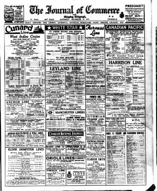 cover page of Liverpool Journal of Commerce published on December 30, 1933