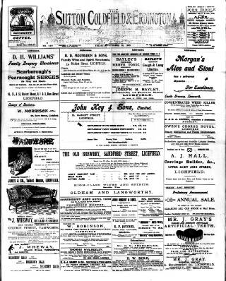 cover page of Sutton Coldfield and Erdington Mercury published on September 18, 1903