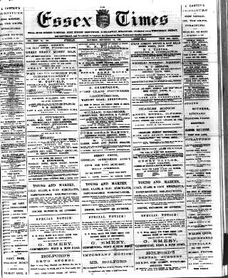 cover page of Essex Times published on September 18, 1886
