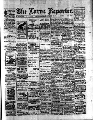 cover page of Larne Reporter and Northern Counties Advertiser published on November 30, 1901