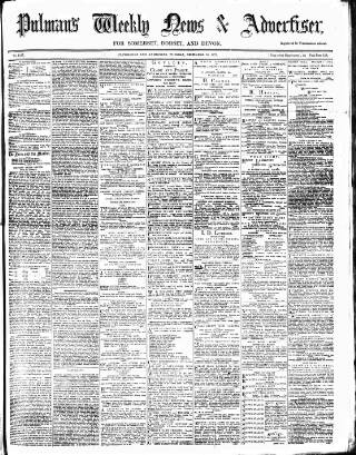 cover page of Pulman's Weekly News and Advertiser published on December 30, 1879