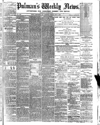 cover page of Pulman's Weekly News and Advertiser published on July 6, 1886