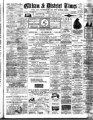cover page of Eltham & District Times published on July 6, 1906