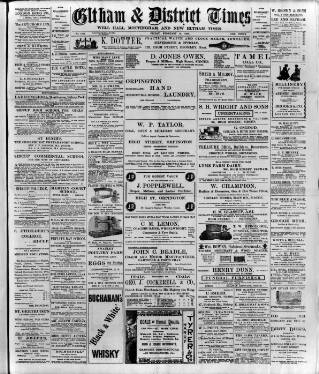 cover page of Eltham & District Times published on February 28, 1908