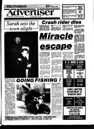 cover page of Fenland Citizen published on November 30, 1988