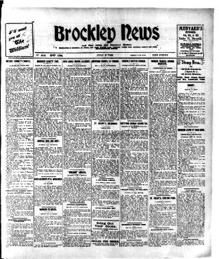 cover page of Brockley News published on July 6, 1928