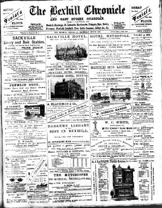 cover page of Bexhill-on-Sea Chronicle published on July 6, 1901