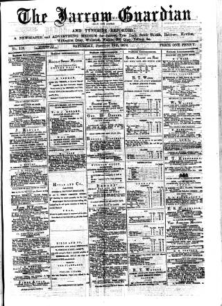 cover page of Jarrow Guardian and Tyneside Reporter published on February 28, 1874