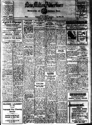 cover page of New Milton Advertiser published on November 30, 1946