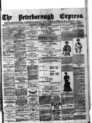 cover page of Peterborough Express published on November 15, 1905