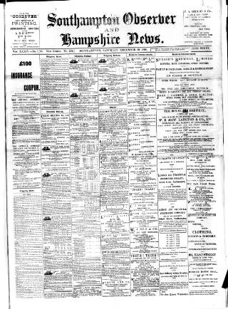 cover page of Southampton Observer and Hampshire News published on December 30, 1899