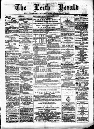 cover page of Leith Herald published on February 28, 1880