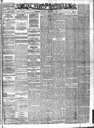 cover page of Weekly Scotsman published on November 15, 1884