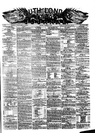 cover page of South London Journal published on November 30, 1889
