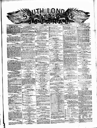 cover page of South London Journal published on May 27, 1893