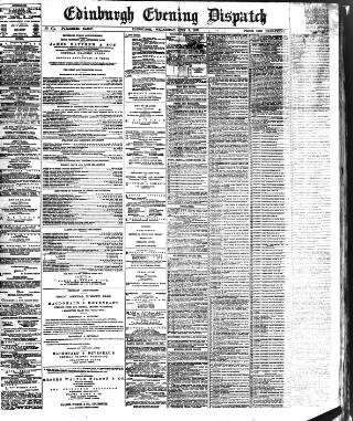 cover page of Edinburgh Evening Dispatch published on July 6, 1887