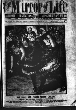 cover page of Boxing World and Mirror of Life published on December 30, 1896